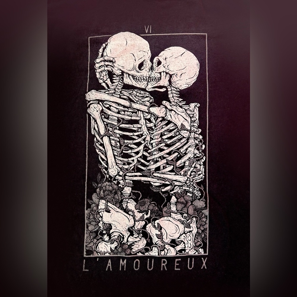 Unisex Grunge Skeleton T-shirt || Medium || Emo